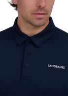 Sandbanks Golf Structured Collar Polo Shirt - Navy