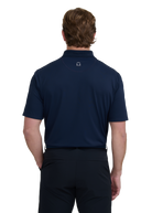 Sandbanks Golf Pin Lock Zip Polo Shirt - Navy