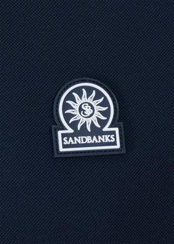 Sandbanks Gradient Rib Polo Shirt - Navy