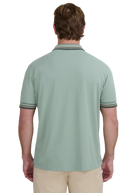 Sandbanks Gradient Rib Polo Shirt - Sage
