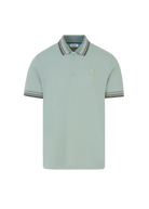 Sandbanks Gradient Rib Polo Shirt - Sage