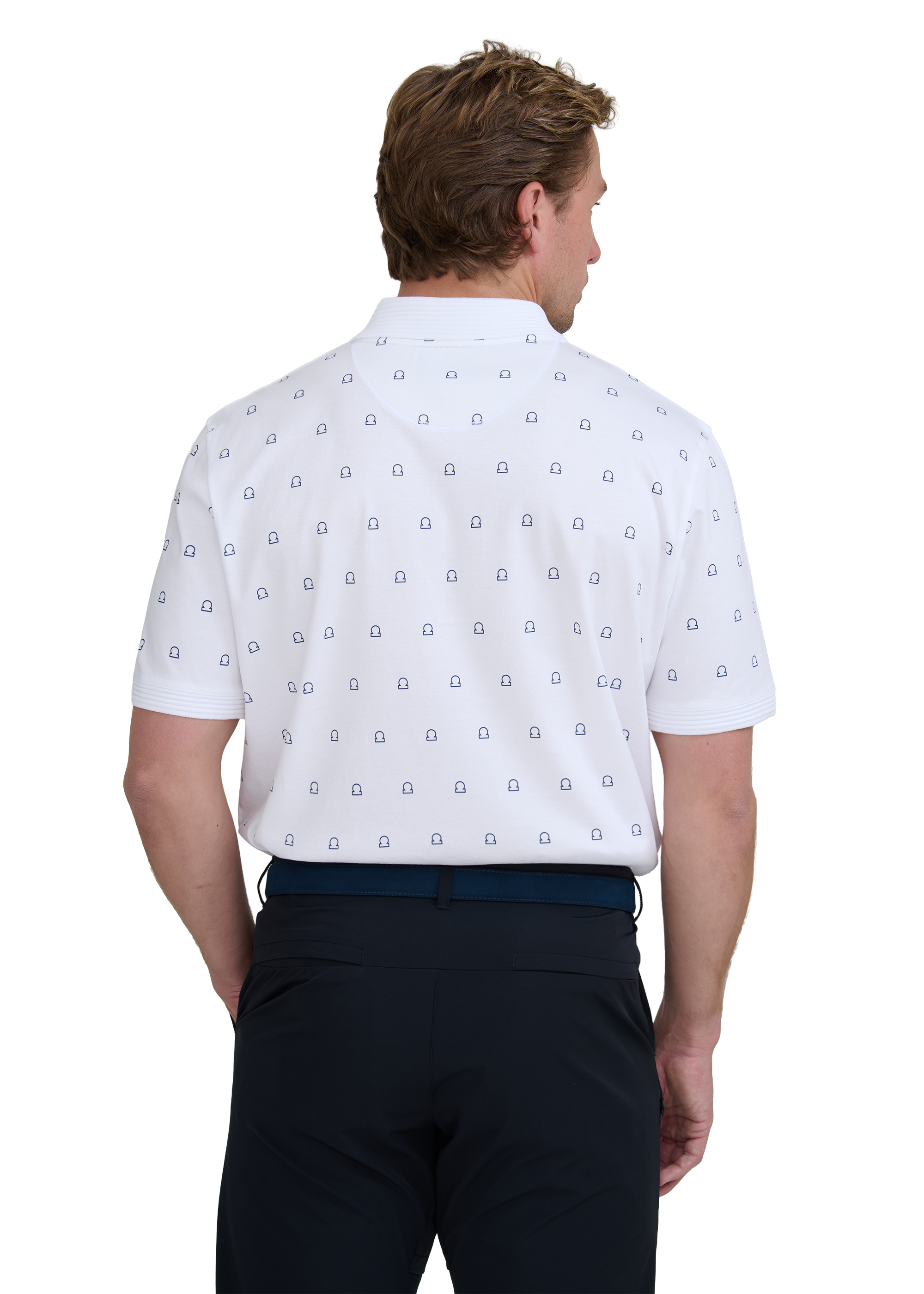 Sandbanks Golf Micro Logo Polo Shirt - White