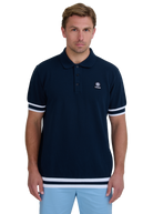 Sandbanks Stripe Hem Polo Shirt - Navy