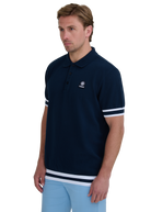 Sandbanks Stripe Hem Polo Shirt - Navy