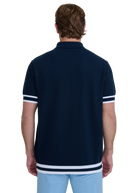Sandbanks Stripe Hem Polo Shirt - Navy