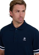 Sandbanks Stripe Hem Polo Shirt - Navy