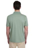 Tri-Colour Tipped 3-Button Polo Shirt - Sage
