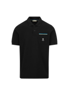 Sandbanks Tri-Colour Pocket Polo Shirt - Black