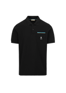 Sandbanks Tri-Colour Pocket Polo Shirt - Black