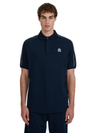 Raglan Panel Piped Polo - Navy