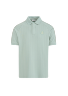 Raglan Panel Piped Polo Shirt - Sage