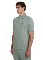 Raglan Panel Piped Polo Shirt - Sage