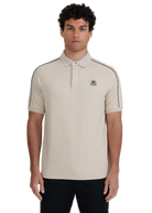 Raglan Panel Piped Polo - Stone