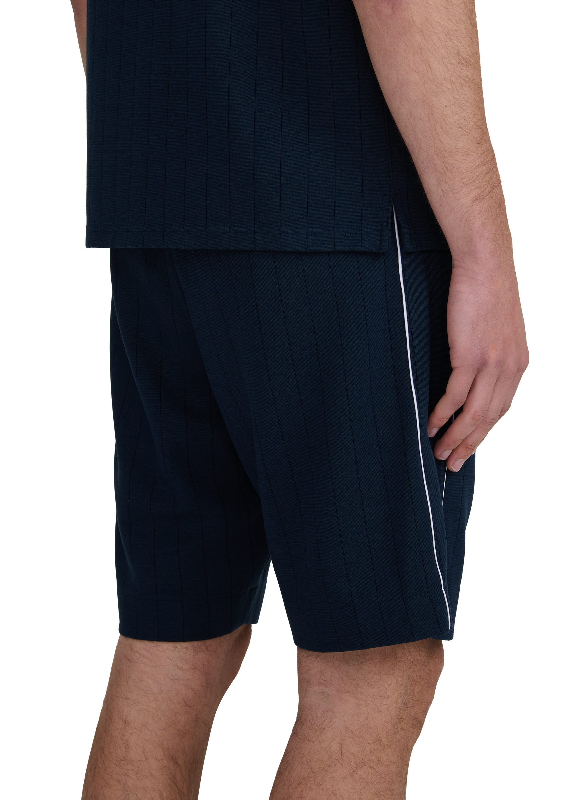 Panel Piped Short - Navy