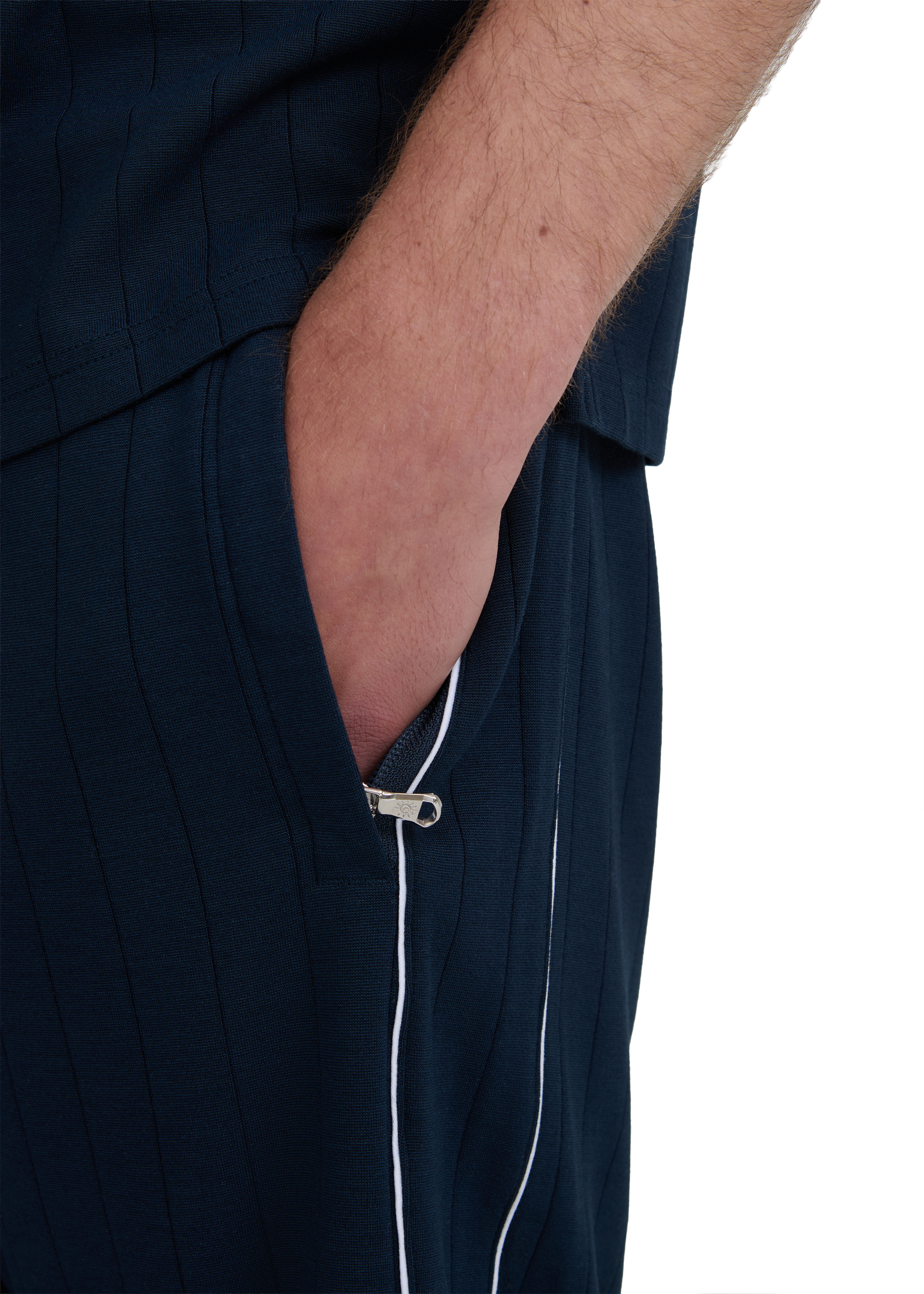 Panel Piped Short - Navy