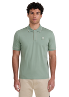 Contrast Piped Polo Shirt - Sage
