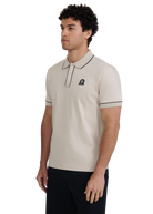 Contrast Piped Polo Shirt - Stone