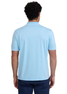 Silicone Zip Polo Shirt - Crystal Blue