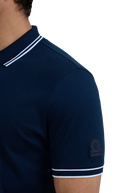 Silicone Zip Polo Shirt - Navy