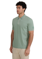 Silicone Zip Polo Shirt - Sage