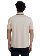 Silicone Zip Polo Shirt - Stone