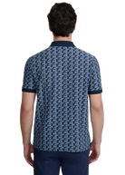 Sandbanks Jacquard Logo Polo Shirt - Navy