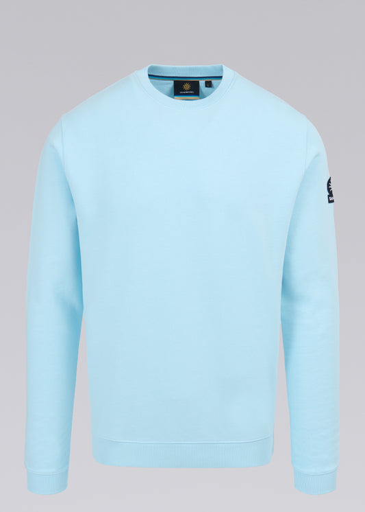 Sandbanks Badge Logo Sweatshirt - Crystal Blue