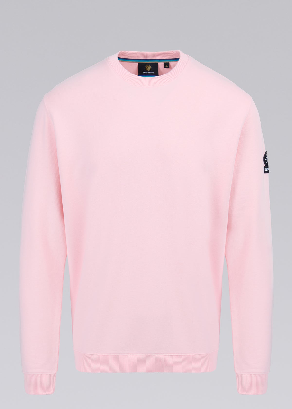 Sandbanks Badge Logo Sweatshirt - Crystal Rose