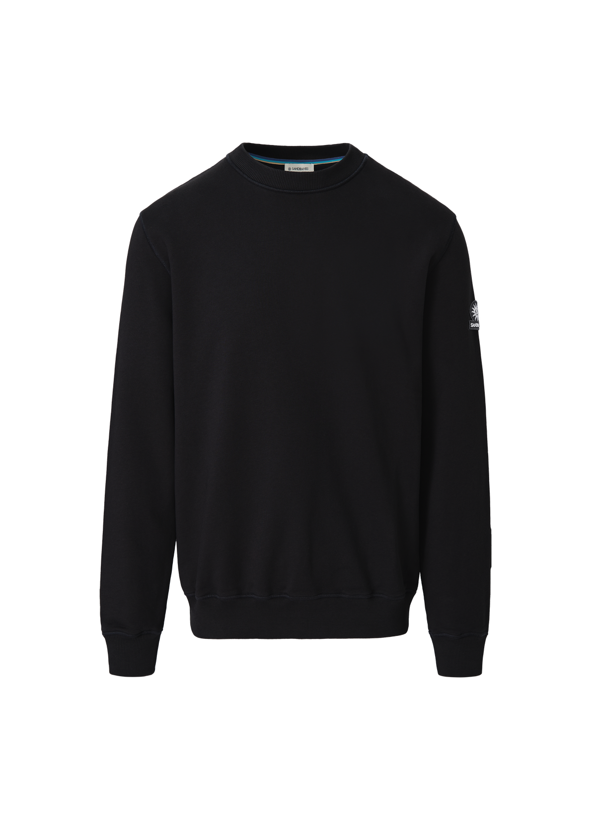 Sandbanks Badge Logo Sweatshirt - Black
