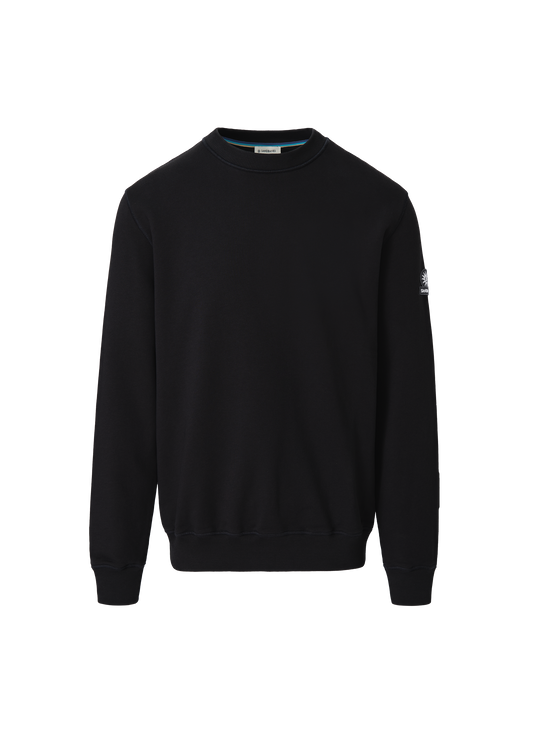 Sandbanks Badge Logo Sweatshirt - Black