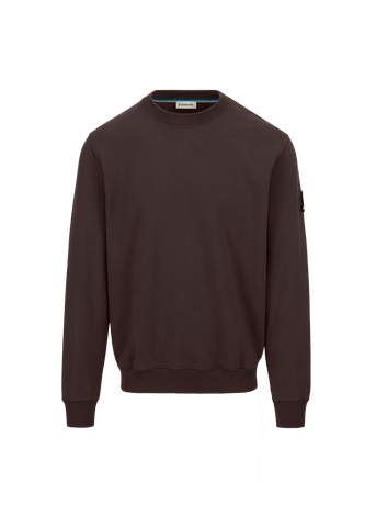 Sandbanks Badge Logo Sweatshirt - Brown