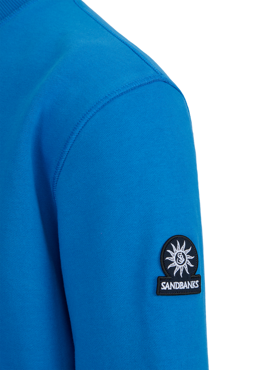 Sandbanks Badge Logo Sweatshirt - Cobalt Blue