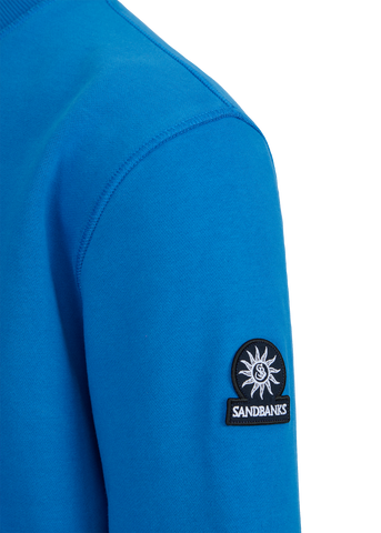 Sandbanks Badge Logo Sweatshirt - Cobalt Blue