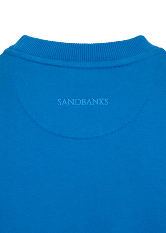 Sandbanks Badge Logo Sweatshirt - Cobalt Blue