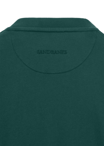Sandbanks Badge Logo Sweatshirt - Emerald Green