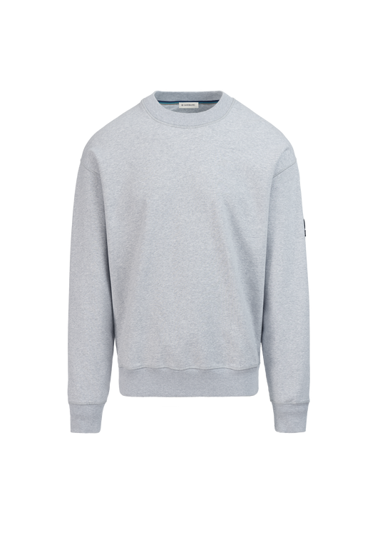 Sandbanks Badge Logo Sweatshirt - Grey Marl