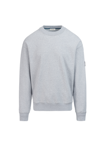 Sandbanks Badge Logo Sweatshirt - Grey Marl