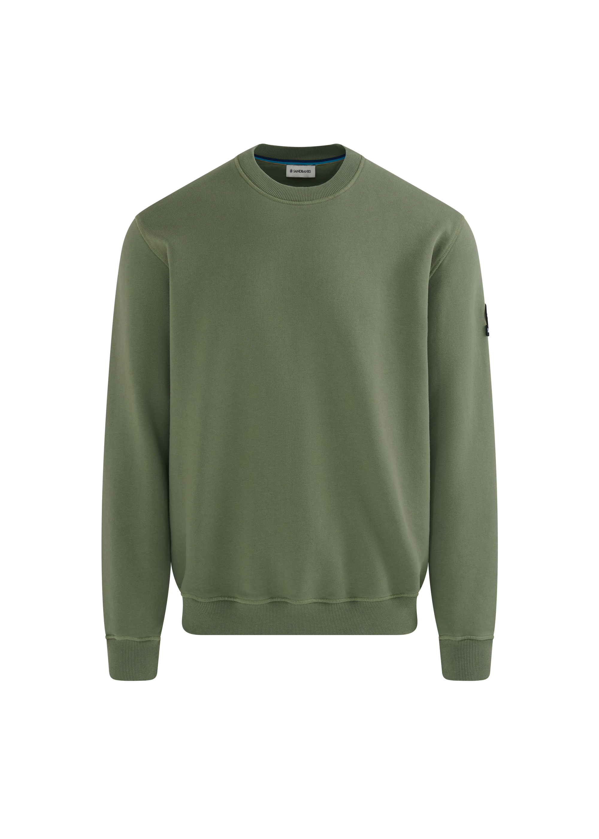 Sandbanks Badge Logo Sweatshirt - Olive
