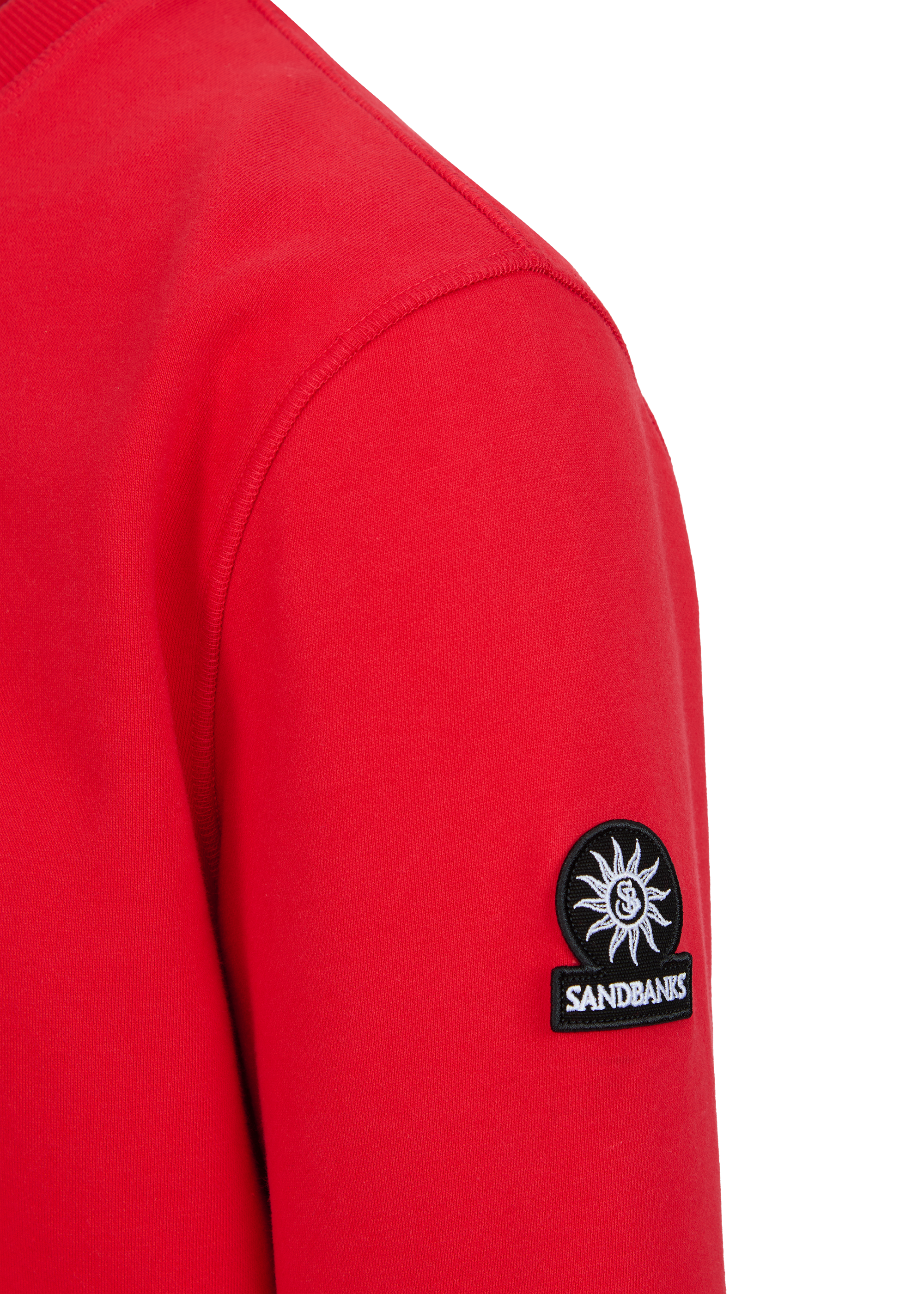 Sandbanks Badge Logo Sweatshirt - Red