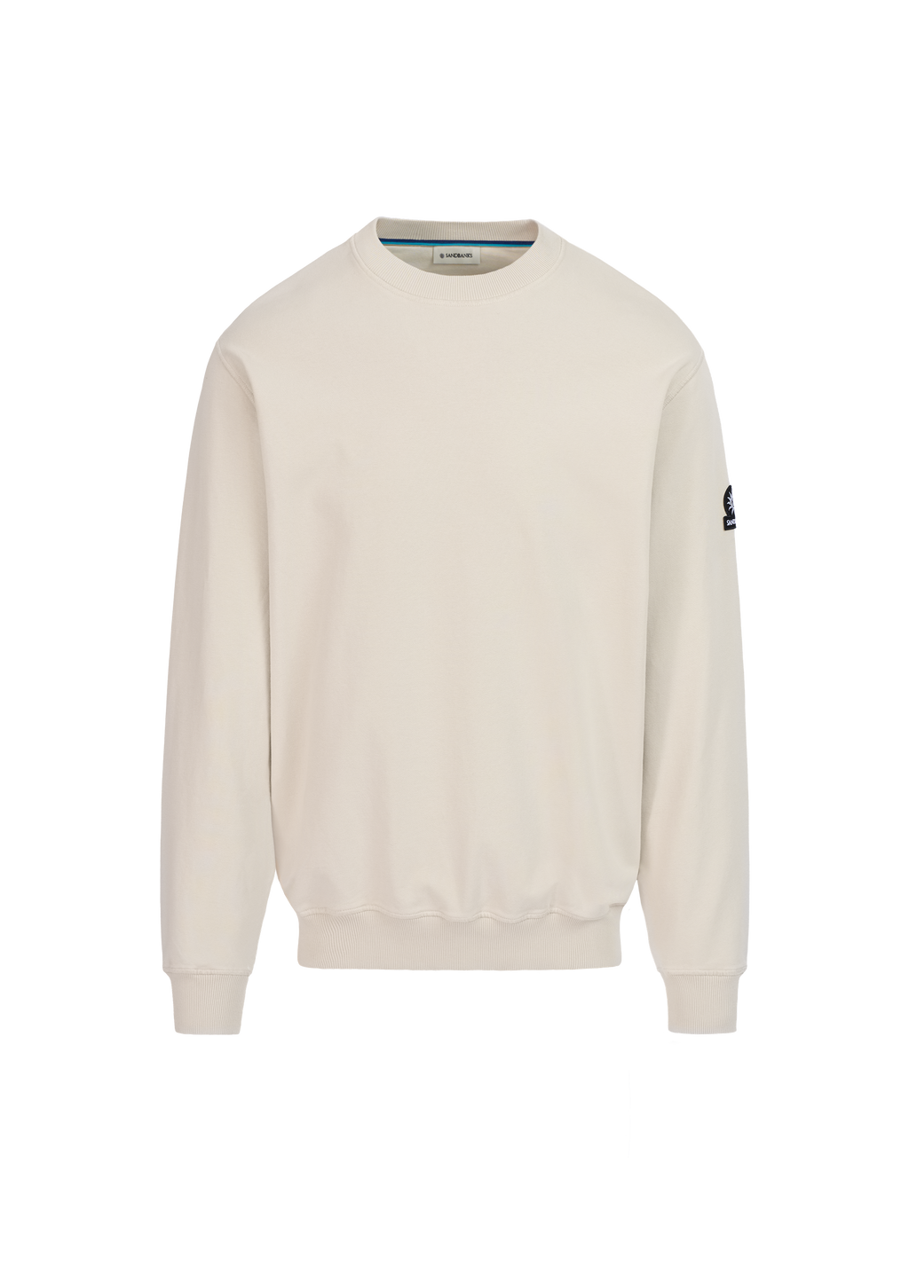 Sandbanks Badge Logo Sweatshirt - Stone