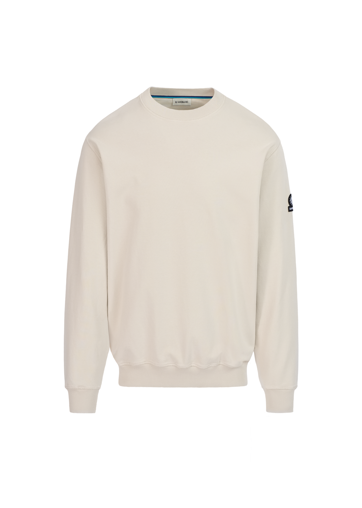 Sandbanks Badge Logo Sweatshirt - Stone