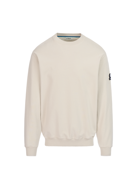 Sandbanks Badge Logo Sweatshirt - Stone