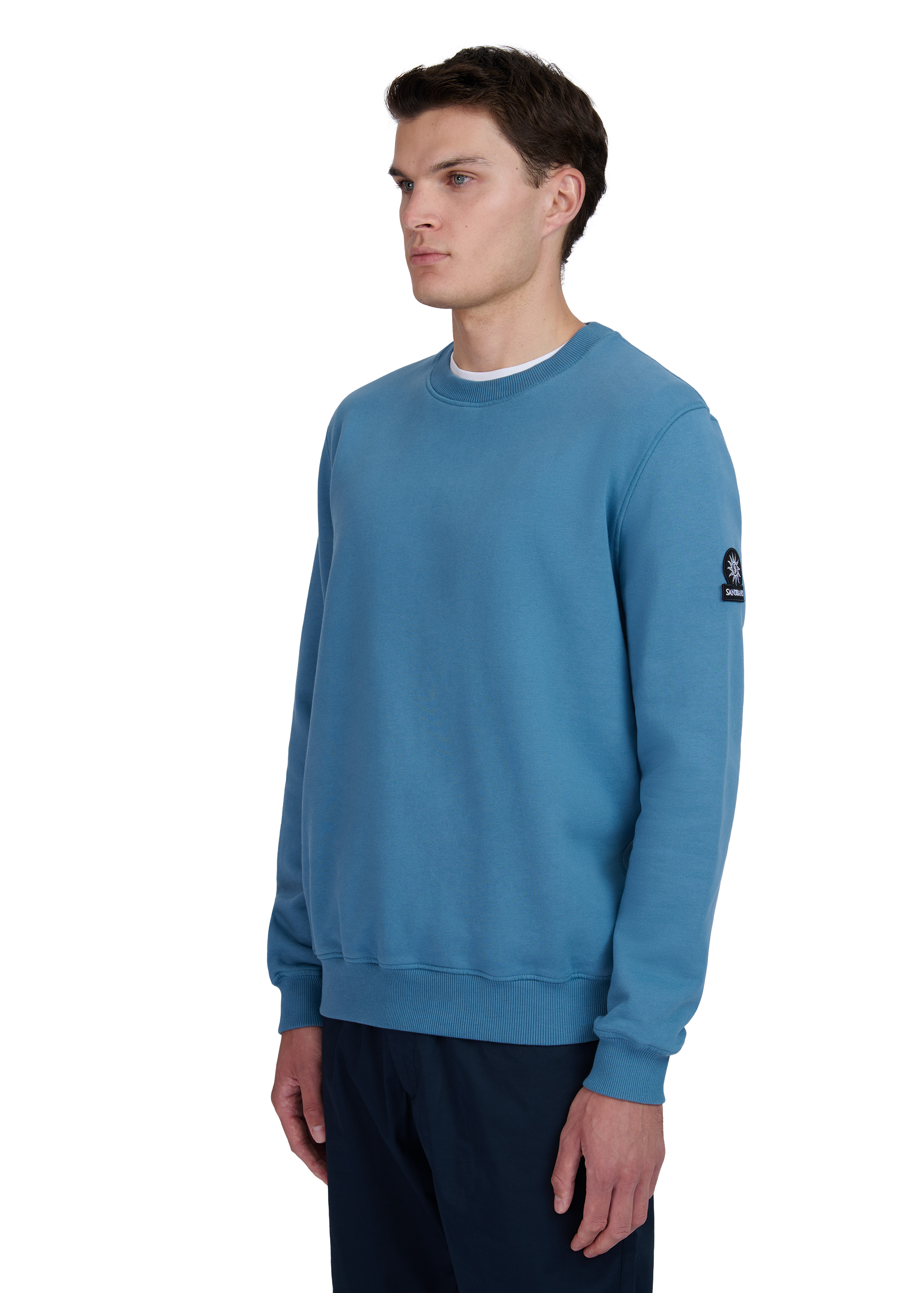 Sandbanks Badge Logo Sweatshirt - Teal