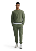 Sandbanks Badge Logo Sweatshirt - Olive