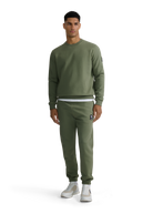 Sandbanks Elasticated Cuff Sweat Pants - Olive