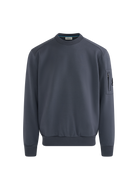 Zip Pocket Interlock Sweatshirt - Anthracite