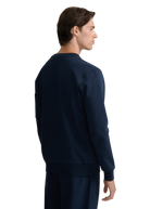 Zip Pocket Interlock Sweatshirt - Navy