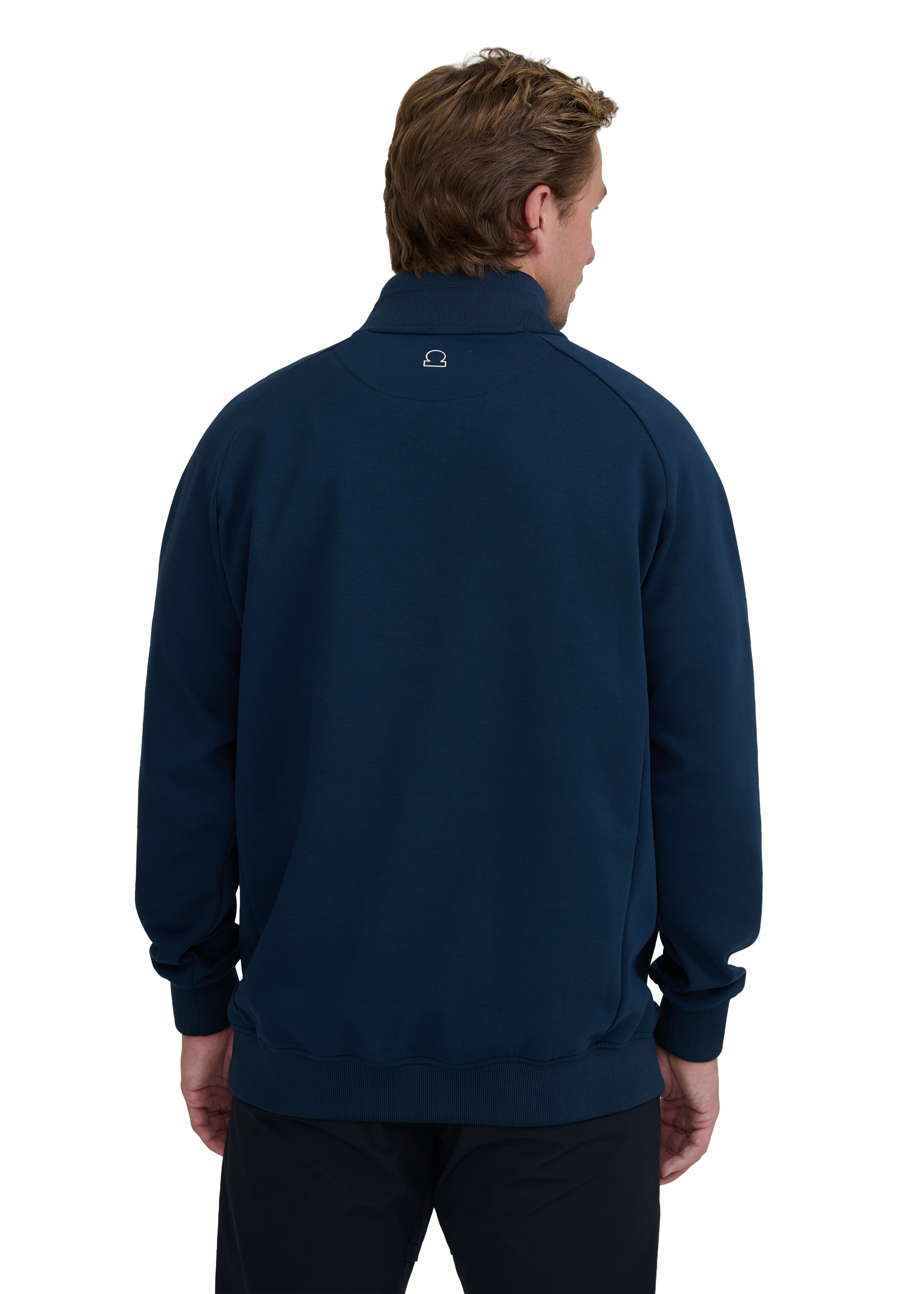 Sandbanks Golf Raglan Sleeve Quarter Zip - Navy