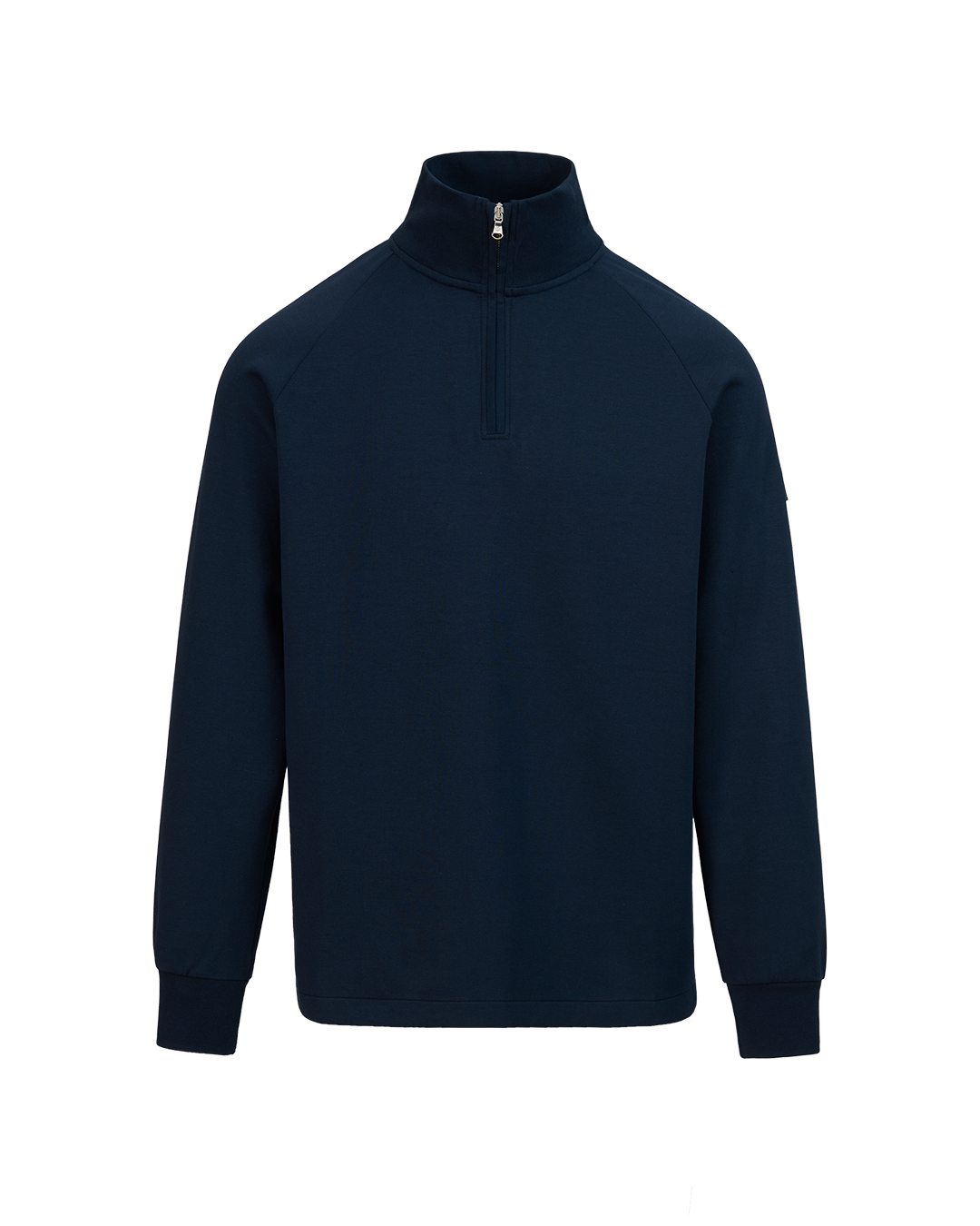 Sandbanks Interlock Quarter Zip - Navy