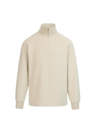 Sandbanks Interlock Quarter Zip - Stone